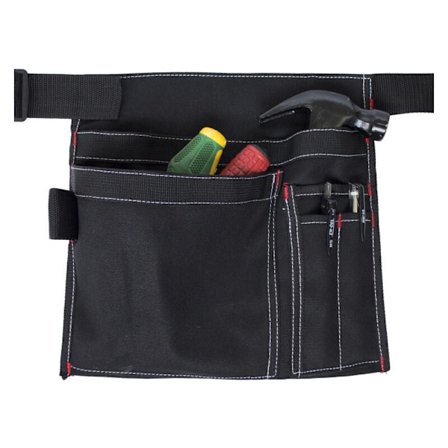 Esschert Design havearbejde værktøjsbælte - sort(Værktøj er ikke inkluderet)