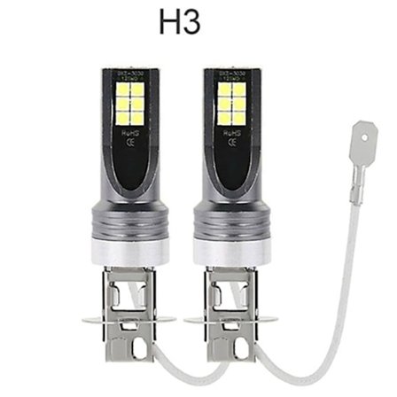 2stk Bilforlygtepærer Kørelamper H3 H3