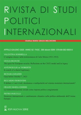 Rivista di studi politici internazionali (2025). Vol. 2