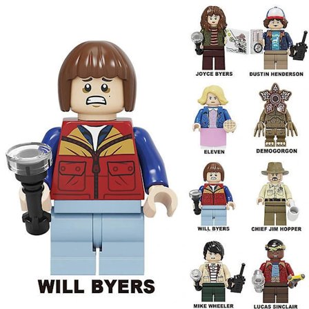 8 stk. Stranger Things Serie Samlede Byggeklodser Legetøjssæt Minifigurer Model Børn Gave, A