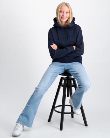 GANT TONAL SHIELD HOODIE Blau Hoodies/Kapuzenpullover Mädchen - Kidsbrandstore