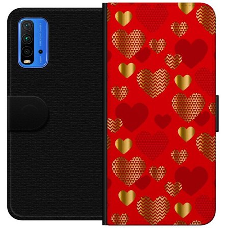 Yhteensopiva Lompakkokotelo Xiaomi Xiaomi Redmi Note 9 4G GoldenHearts