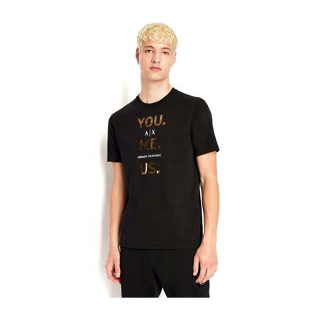 Armani Exchange, T-Shirt Zwart, Heren, Maat:L
