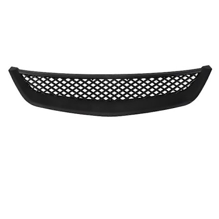 Svart Mesh Front Grill Kompatibel med Honda Civic JDM Type R 2001-2003