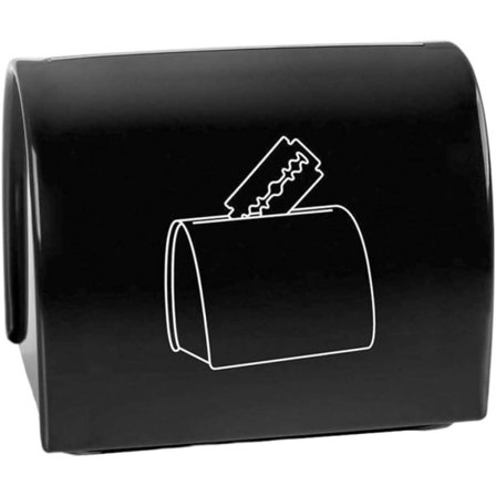 Rakbladshållare Säker Sharps Förvaring Bank Rakblad Bank Salon Rakhyvel Skiva Återvinningsbehållare Box