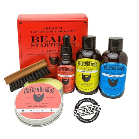 Golden Beards Golden Beards Starter Beard Kit Surtic 5 sæt, Mænd, Barbering, Skrabere & Blade