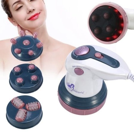 Infrarød Elektrisk Massager Vægttab Vibration Krop Anti-Cellulite Slankende Massage Enhed Rød EU STIK--QILU