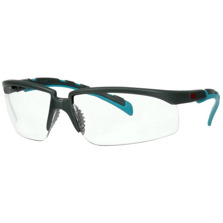 3M Solus 2000 Skyddsglasögon Grå/blå-grön skalm, klar lins, Personligt skydd