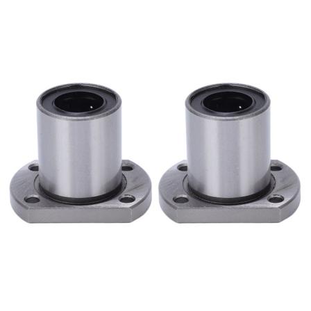 2 kpl:n soikea laippa lineaarinen kuulalaakeri CNC-lineaariliike-akseleille, sisähalkaisija 16 mm LMH16UU