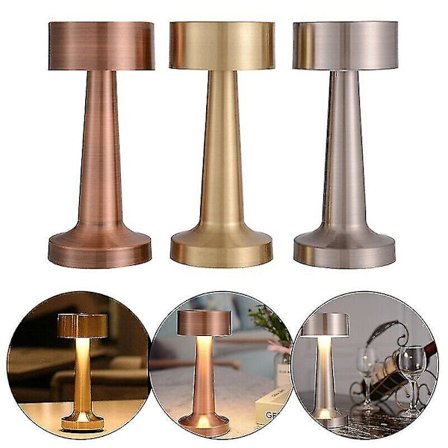 Laddbar LED-bordlampa med beröringskänslig sensor, skrivbordslampa, sovrum, restaurang, bar, inredning [DB]