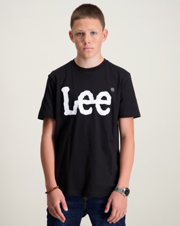 Lee Wobbly Graphic T-Shirt Noir T-shirts Garçon - Kids Brand Store