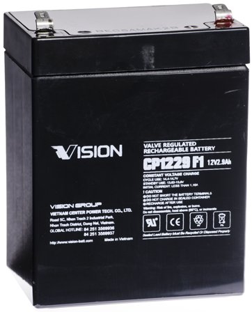 Vision CP1229 Batteri 12V 2,9 Ah, Elfordeling & strømforsyning