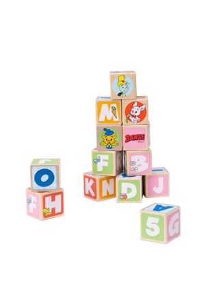 BAMSE Bokstavsklossar Träleksaker Unisex Flerfärgad ONESIZE