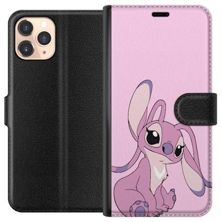 Apple iPhone 11 Pro Lompakkokotelo Stitch vaaleanpunainen