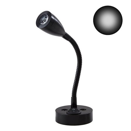 Svanhals Rv läslampa 12v 3w sänglampa med strömbrytare Designad för läsning Båt Yacht husvagn husbil