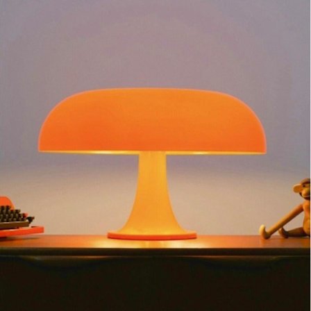 Vintage Retro LED Svampe Bordlampe Soveværelse Stue Belysning Skrivebordslampe