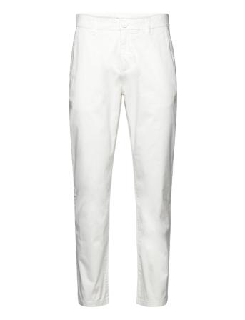 Chuck Regular Chino Poplin Pants - Chinos Bukser Hvit Knowledge Cotton Apparel*Betinget Tilbud