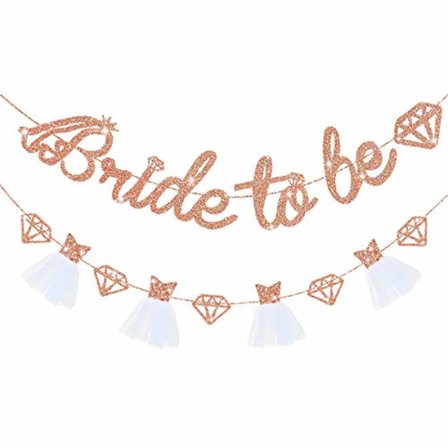 Rose Gold Dobbeltsidig Glitter Brud For Å Være Diamantbanner