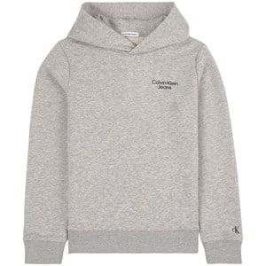 Kids - Calvin Klein Jeans Branded Hoodie Grey Melange 10 Years - Jumpers and knitwear - 10 years - Grey