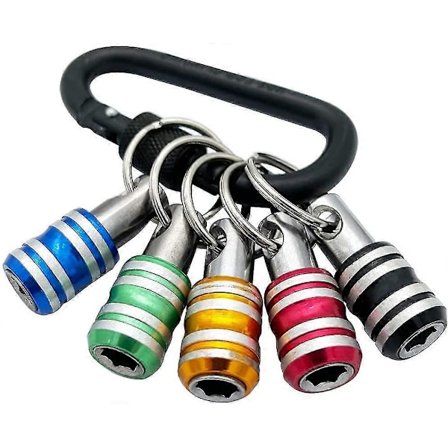5 st 1/4" Hex Handtag Nyckelring Skruvmejsel Bitshållare Set Förlängningsstång Snabbväxling Bits Skruvadapter Skruv