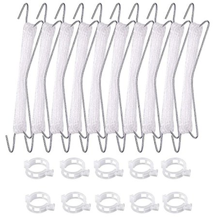10-pak tomatstøtte kroker og tomat klips for streng, hage plante klatre kroker med 33ft Twi