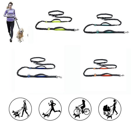 Jogging Hundesnor Håndfri Hundesnor til Mellemstore og Store Hunde Professionelle Sele Søm til Træningsværktøj