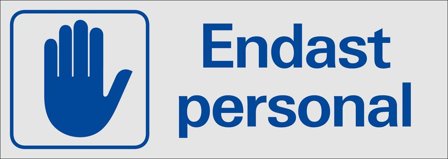 Systemtext 389350 Skylt 225 x 80 mm, Skyltar & tillbehör