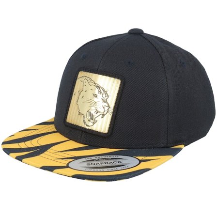 Kinder Kiddo Cap - Schwarz snapback Cap - Kinder Panther Gold Patch Black/Tiger Snapback @ Hatstore