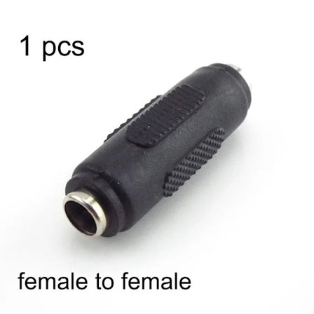 5,5 mm*2,1 mm Hane Till Hane DC Strömkontakt och Hona Till Hona Uttagskontakt För CCTV Camcer Panelmonteringsadapter