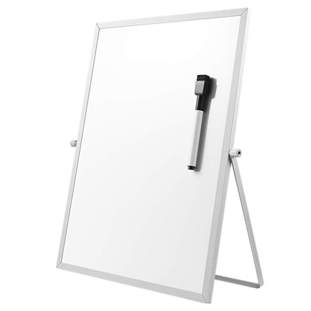 Magnetisk whiteboard med stativ til skrivebord Dobbeltsidet whiteboard Planner Påmindelse til skole