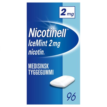 Nicotinell 2 mg tyggegummi icemint 96 stk