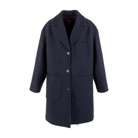 A.p.c. Coats Blå, Dame Uldfrakker