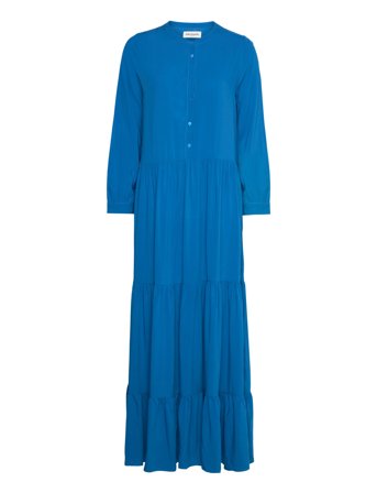 Lollys Laundry Neell Maxi Dress Ls - Blue - XXL