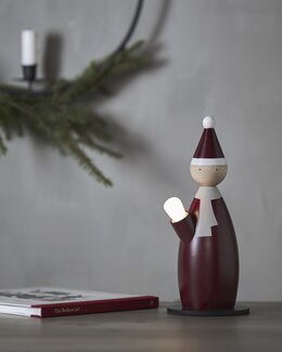 Adventsljusstake Nisse Classic Röd - Star Trading