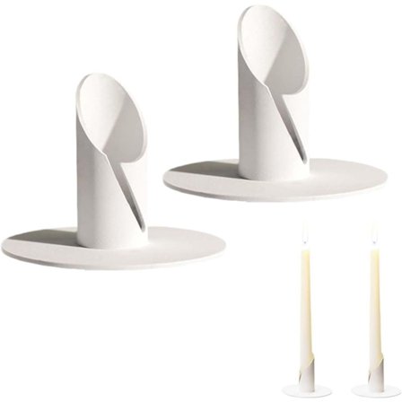 Lysestage, 2 stykker 2,2 cm lysestage til middag i levende lys, lysestager i metal, søjlelysestage, vintage lysekrone, til bryllup