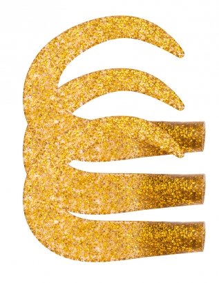 SvartZonker Glide Tail C2 Gold Glitter 3-pack
