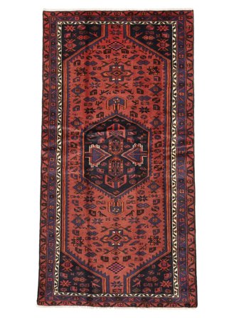Hand Knotted Persian Hamadan Rug 101X196