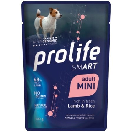 Prolife Smart Agnello Fresco Con Riso Cibo Umido Per Cani Adulti