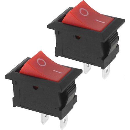 2 st Krets Trimmer Stoppbrytare 2-Pin På Av Brytare 42294300203 Kompatibel med Stihl FS38 FS45 FS46 FS55 Gräsklippartillbehör [DB]