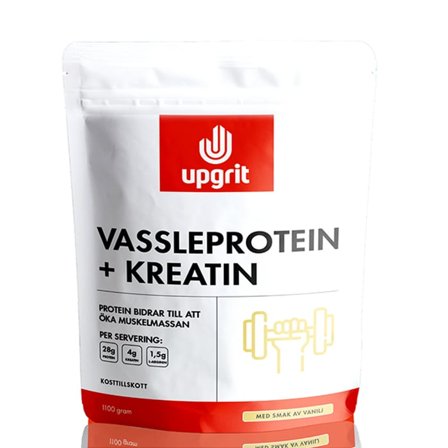 Upgrit Vassleprotein + Kreatin Vanilj 1100 g