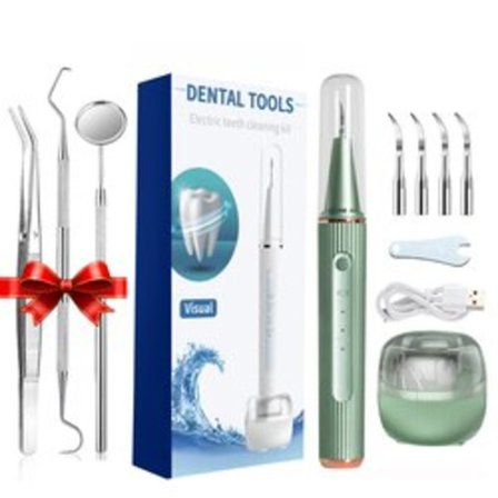 Ultralyd Bærbar Elektrisk Tenner Dental Scaler Flekk Calculus Fjerner Verktøy Tann Cleaner Whitening Kit
