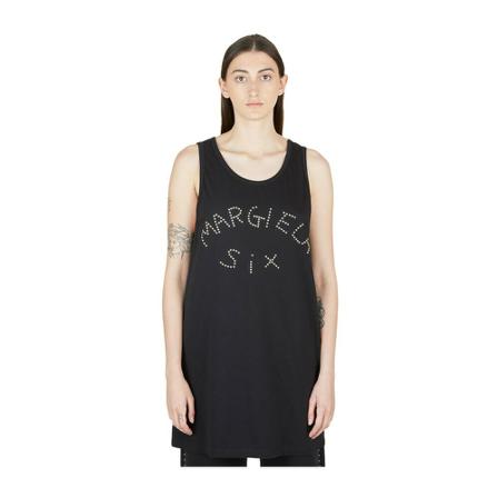 MM6 Maison Margiela, Tops Czarny, Kobieta, Rozmiar: XS