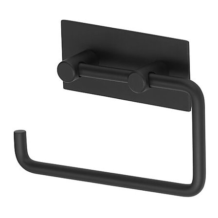 TIGER TOALETTPAPIRHOLDER SQUARE, SORT RUSTFRITT STÅL. MONTERES MED