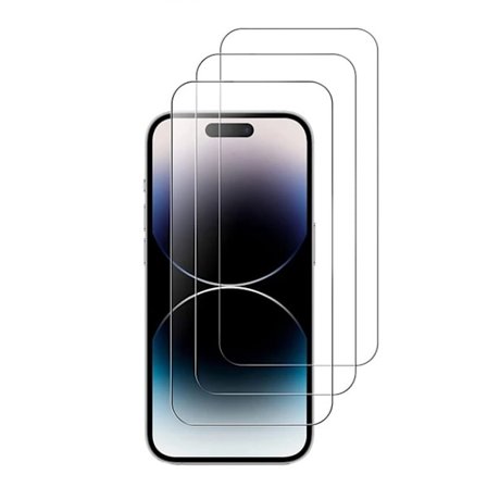 3-Pack - iPhone 16 Pro Härdat Glas Skärmskydd