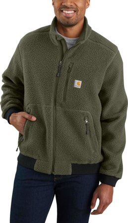 Carhartt Men's Relaxed Fit Fleece Jacket Men Mid layer tops Green XXL
