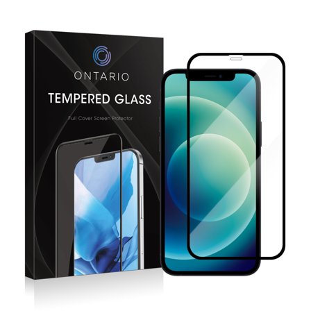 Ontario skjermbeskytter iPhone 12/12 Pro - Svart, herdet glass