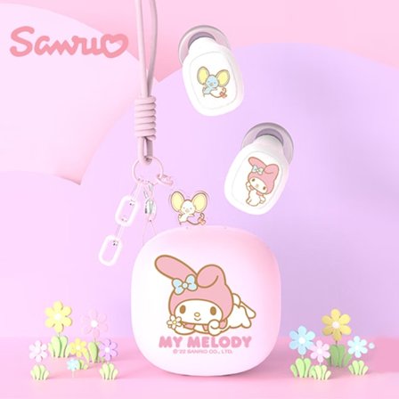 Sanrio Kuromi CNJS-0100 Langattomat Bluetooth-kuulokkeet Kosketusohjaus Urheilu Melunvaimennus Sugar Mouse Head