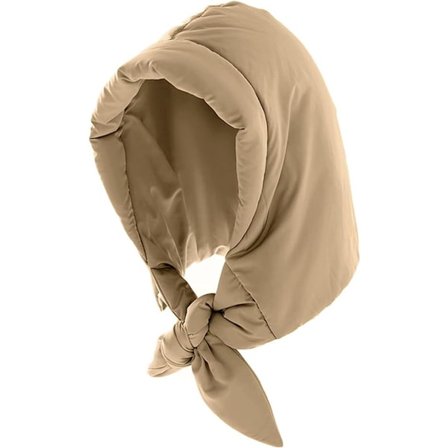 ING Vinter Dunfylt Hettehatt med Skjerfdesign Ekstra Varm med Hakestropp i Kastanje og Jenter som Hode- og Nakkebeskyttelse i Kaldt Vær