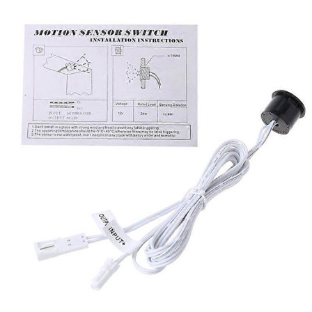 DC12V Auto PIR Infrarød Bevegelsesaktivert Bryter LED Bevegelsessensorbryter