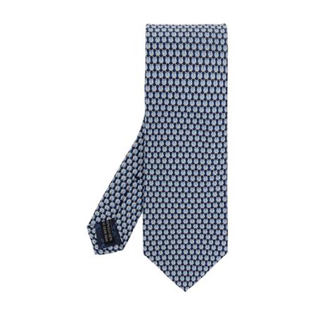 Salvatore Ferragamo Silk tie , Blauw , Heren , Maat: ONE Size Stropdassen & Strikjes